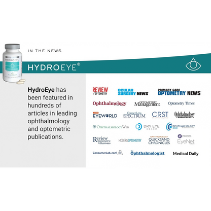 ScienceBased Health HydroEye Dry Eye Supplement – Clinically Tested Formula with GLA & Omega-3 – Supports a Healthy Tear Film for Lasting Eye Comfort – 120 Softgels